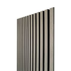 ALFISTYLE Akustične stenske plošče z lesenim furnirjem - dekor sivi hrast | 260 x 60,5 cm | AK002_LONG.