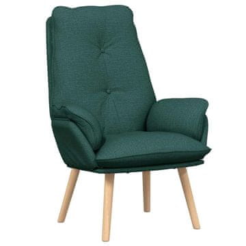 Vidaxl fotelj Temno zelena 69 x 74 x 93 cm Tkanina in Plywood