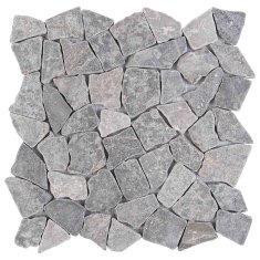 Vidaxl Mozaik ploščice Svetlo siva 30 x 30 cm Marmor