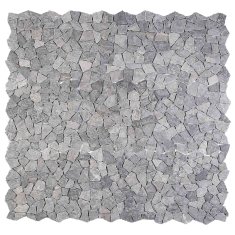 Vidaxl Mozaik ploščice Svetlo siva 30 x 30 cm Marmor