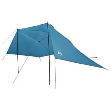 Vidaxl Avto šotor s streho Modra 308 x 215 x 220 cm Poliester in jeklo