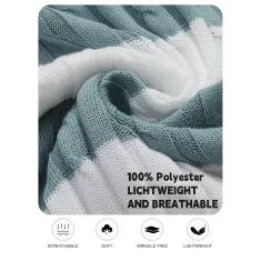 Nikcorp Moška polo majica HYPESTFIT črtast retro vintage z rebrasto pletenino kratki rokavi elegantna zelena S, 100% poliester, smart casual