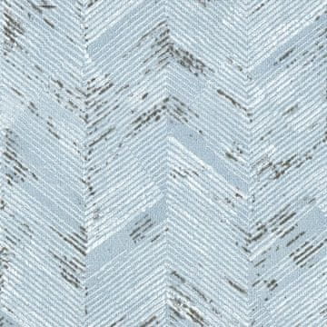Nikcorp Samolepilna tapeta iz PVC vzorec ribje kosti modra bela, vodoodporna pralna folija 40 cm x 10 m za stene pohištvo kuhinjski pult vrat gladke površine, lepilna plast, mrežica za rezanje