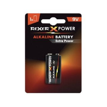 Rexer baterija 9V | 6LR61 Alkaline Power blister
