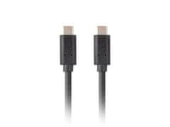 Lanberg CABO USB-C LANBERG USB-C 3.1 GEN 2 10GB/S PD100W PARA SMARTPHONES 1,8 M PRETO
