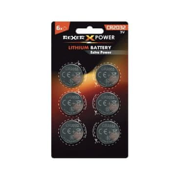 Rexer baterije CR2032 | Lithium Power 6/1 blister