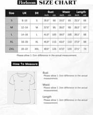 Nikcorp Ženska basic majčka T-shirt Basic rože Floral Elegantna poletna ohlapna črna L, kratek rokav, zračen elastičen material, loose fit, za vsak dan, pisarno in sprehod