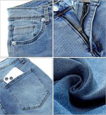 Nikcorp Ženske skinny jeans Visoký pas elastične džegginge Nižádné informace Slim Fit zeštíhlující efekat džínovina prozračne, 5 žepov, zip i gumb S tamno modre, notranja dolžina 73,6 cm