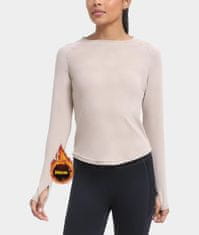 Nikcorp Ženska športna termična majica SURFEASY model slim fit dolgi rokavi, odsevni detajli, odšitine za palce, zračna polarna tkanina kaki, 3XL