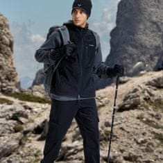 Nikcorp Moške lovske cargo hlače Vojaški softshell z flisom 96% poliester 4% elastan vodoodporne hitro sušeče 6 žepov UV zaščita črne XL