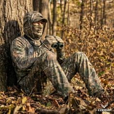 Nikcorp Moške lovske cargo hlače kamuflaža Camo Listi zelene 38W 32L, vodoodporne hitro sušeče, zračna tkanina, 6 žepov vključno z 2 cargo, elastičen pas z vrvicami, ojačan klin UV zaščita, zategovalniki pri