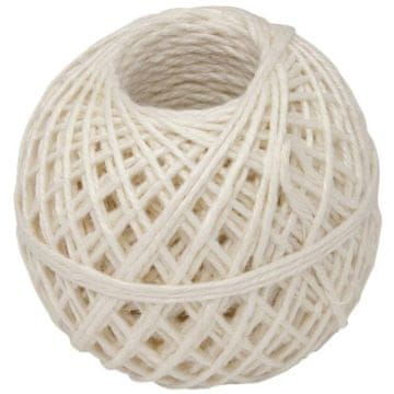 Ostatní Lanena vrvica za živila, kroglica, 40 g, bela