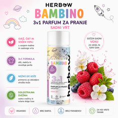 HERBOW BAMBINO Parfum za pranje 3v1 – Sadni vrt, 200 ml 