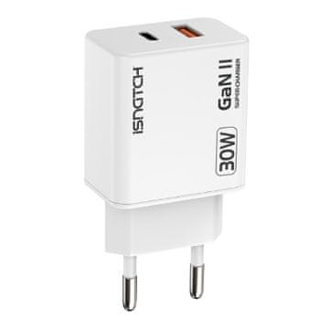 iSNATCH 220V > USB + USB-C polnilec 30W super hitri GaN II