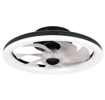 master LED LED svetilka z ventilatorjem 40cm 36W LED + 15W ventilator CCT – črna