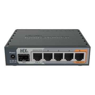 Mikrotik hEX S RB760iGS 5-port SFP/PoE Gigabit usmerjevalnik-router