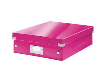 Leitz Organizatorska škatla Click&Store, velikost M, roza