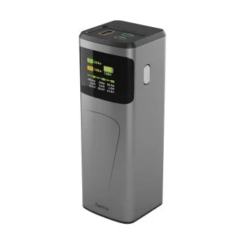 Hama High Power 200 W, powerbank, 24000 mAh, 2x USB-C, 1x USB-A, PD, QC, zaslon