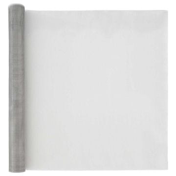 Vidaxl Mrežna zaslona 80 x 1000 cm 18 Mesh Inox 201 Srebrna