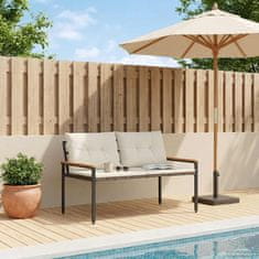 Vidaxl Zunanja klop 2 -Seater 116 x 67,5 x 72 cm poli ratan