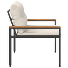 Vidaxl Zunanja klop 2 -Seater 116 x 67,5 x 72 cm poli ratan