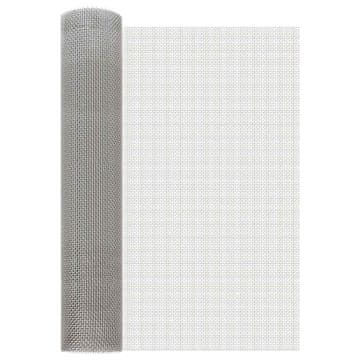Vidaxl Mrežna zaslona 60 x 500 cm 6 Mesh Inox 201 Srebrna