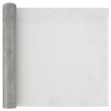 Vidaxl Mrežna zaslona 60 x 2000 cm 18 Mesh Inox 201 Srebrna