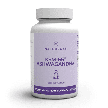Naturecan KSM-66 ashwagandha kapsule - 500mg, 120 kapsul
