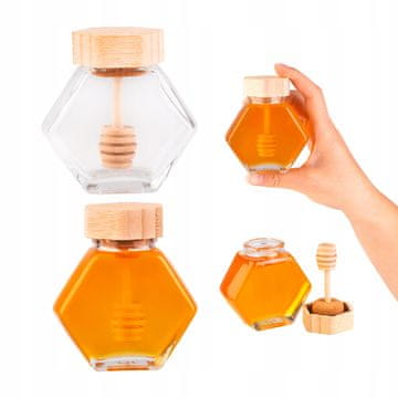 shumee 100 ml šesterokotni kozarec z merico