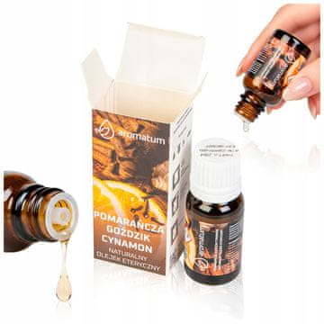 Naravno olje za AROMATERAPIJO olje POMARANČE, CIMETA IN NAGLINCEV 12 ml