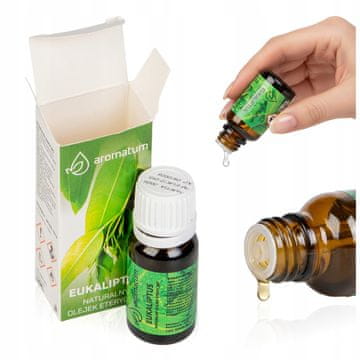 Naravno eterično olje evkaliptusa za aromaterapijo 12 ml