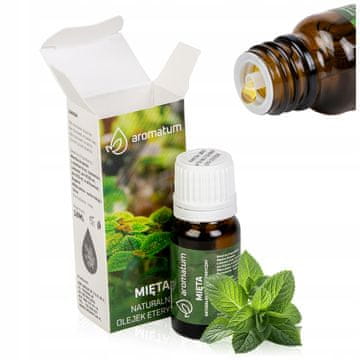 Naravno eterično olje mete za aromaterapijo, difuzor