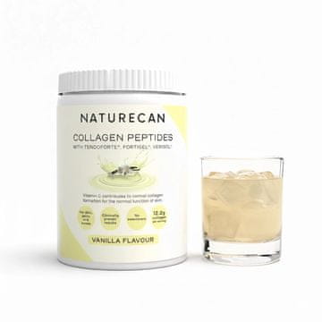 Naturecan kolagen v prahu, vanilija, 600g 12,2g na porcijo, tip I in III