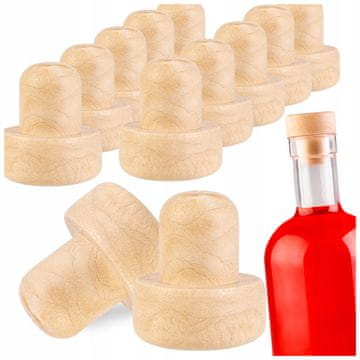 shumee 100x ZAMAŠKI ZA STEKLENICE, SINTETIČNI GOBJI ZAMAŠKI 21,5 MM