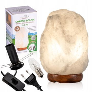 GR 3-5 kg himalajska solna svetilka, ionizator zraka - bela