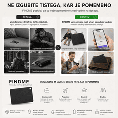 VYZIO® Komplet 4 pametnih sledilnih kartic za denarnico in prtljago, IP67 vodoodporne, brezžično polnjenje, Apple Find My/Android Find Hub | F4INDMEPRO