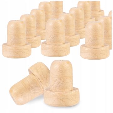 shumee 100x VINSKI ZAMAŠKI SINTETIČNE GOBE ZA STEKLENICE, komplet zamaškov 20 mm