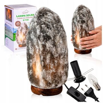 GR Solna svetilka 5-7 kg siva - naravni ionizator zraka