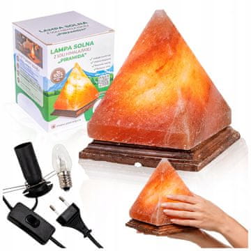 GR Naravna solna svetilka - piramida - himalajska sol, ionizator
