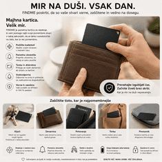 VYZIO® Komplet 4 pametnih sledilnih kartic za denarnico in prtljago, IP67 vodoodporne, brezžično polnjenje, Apple Find My/Android Find Hub | F4INDMEPRO