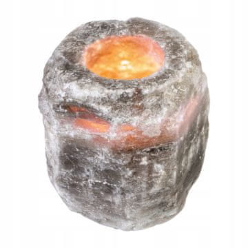 GR Svečnik iz naravne soli SIVI - 1-2 kg