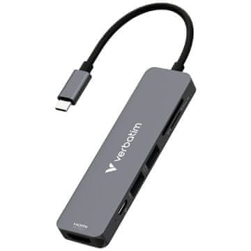 Verbatim VERBATIM VEČNAMENSKO ZVEZDIŠČE USB-C ZA PRENOSNIKE SAMSUNG HUAWEI HDMI SD MICROSD