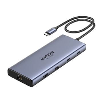 Ugreen UGREEN USB-C HUB CM639 10-PORTNI PD 100W ZA NAMIZNE RAČUNALNIKE