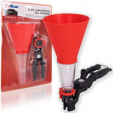 shumee UNIVERZALNI LIJAK ZA NALIVANJE MOTORNEGA OLJA Z ROČAJEM ZA ADAPTER