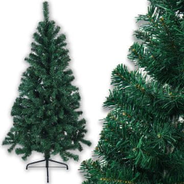 shumee UMETNA BOŽIČNA DREVESA KAVKAŠKA JELKA 150 CM LEPA, GOSTA Z ZELENIM PODSTAVKOM
