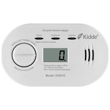 Kidde K5DCO detektor ogljikovega monoksida z LCD zaslonom