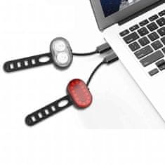 Verkgroup komplet LED kolesarskih luči, 200 lm, do 20 ur (RC-K-1450)