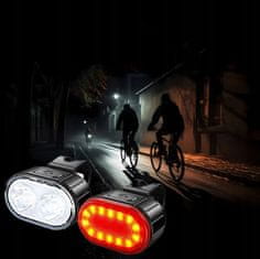 Verkgroup komplet LED kolesarskih luči, 200 lm, do 20 ur (RC-K-1450)