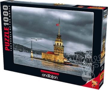 AnaTolian Puzzle Nostalgični dekliški stolp, Turčija 1000 kosov