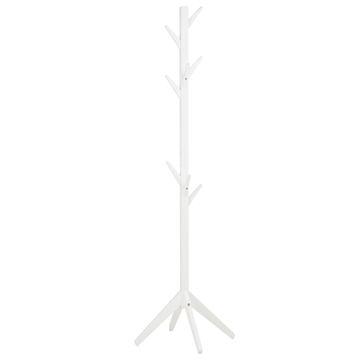 Homestyle4U Stojalo za plašče, 179x40x40 cm, belo